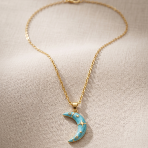 Celestial Crescent Moon Pendant