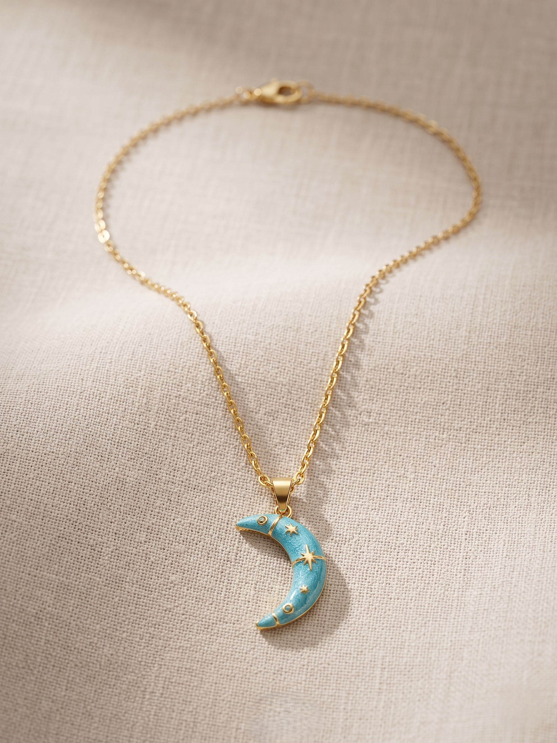 Celestial Crescent Moon Pendant