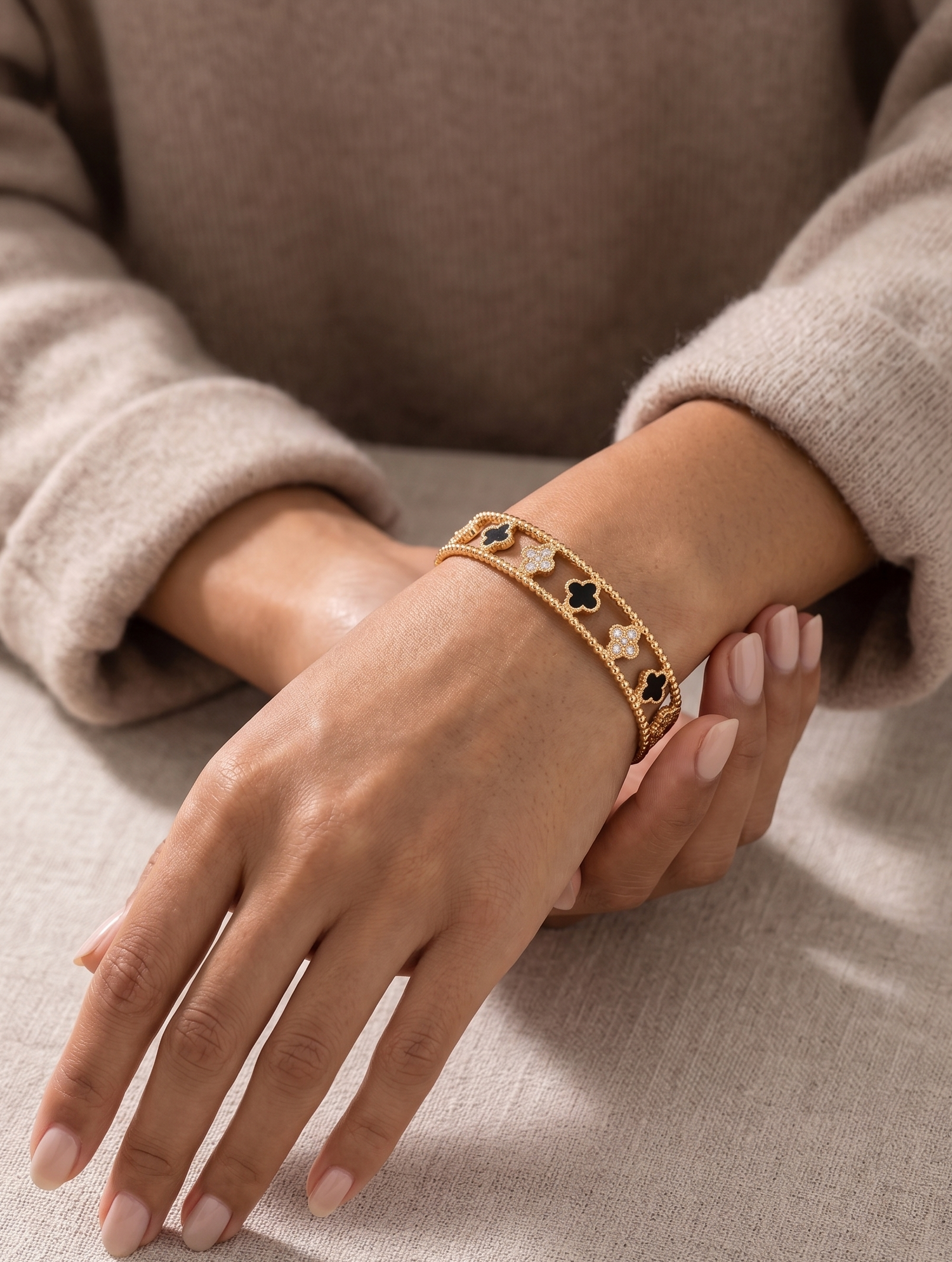 Golden Bloom Bangle - Image 2