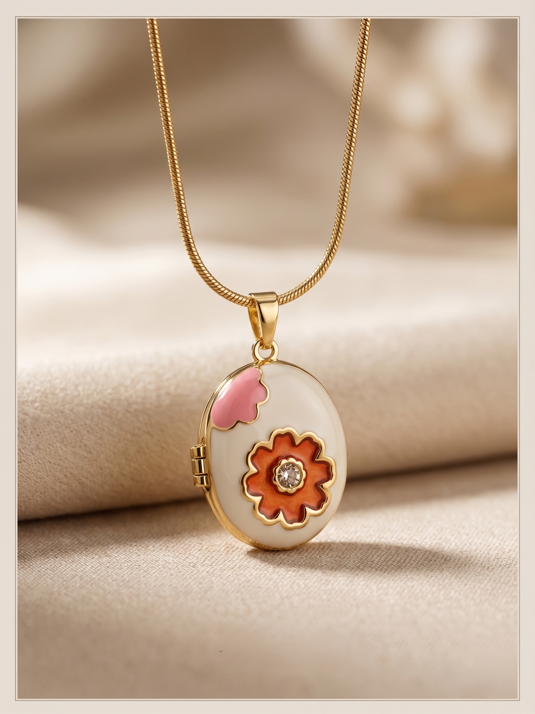 Floral Keepsake Pendant