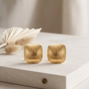 Auric Square Stud Earrings