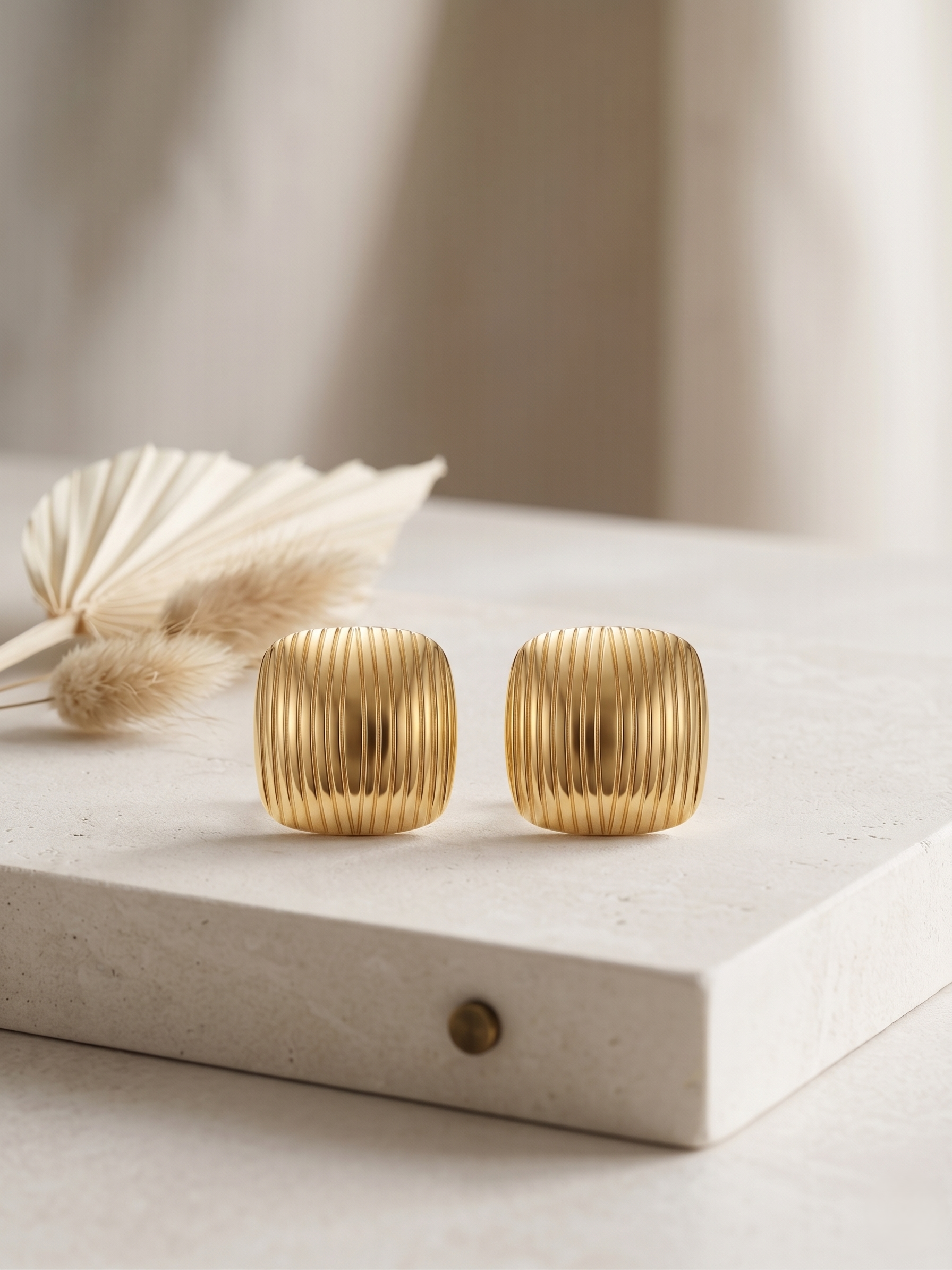 Auric Square Stud Earrings