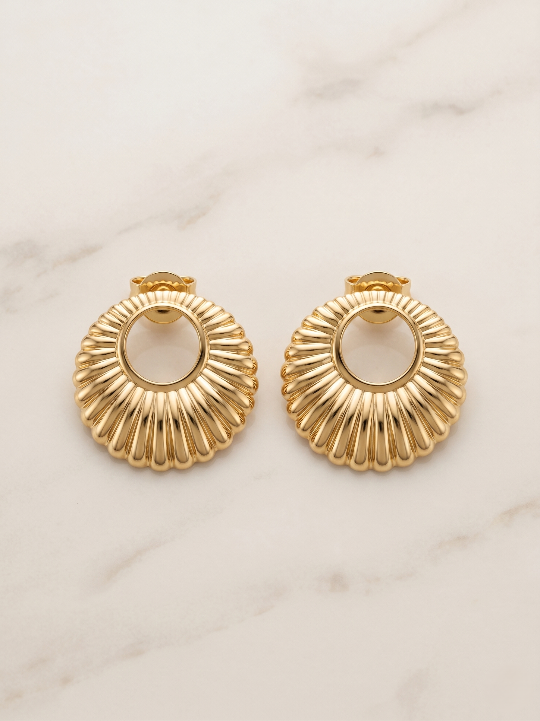 Solara Halo Stud Earrings