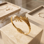 Golden Leaf Grace Bangle