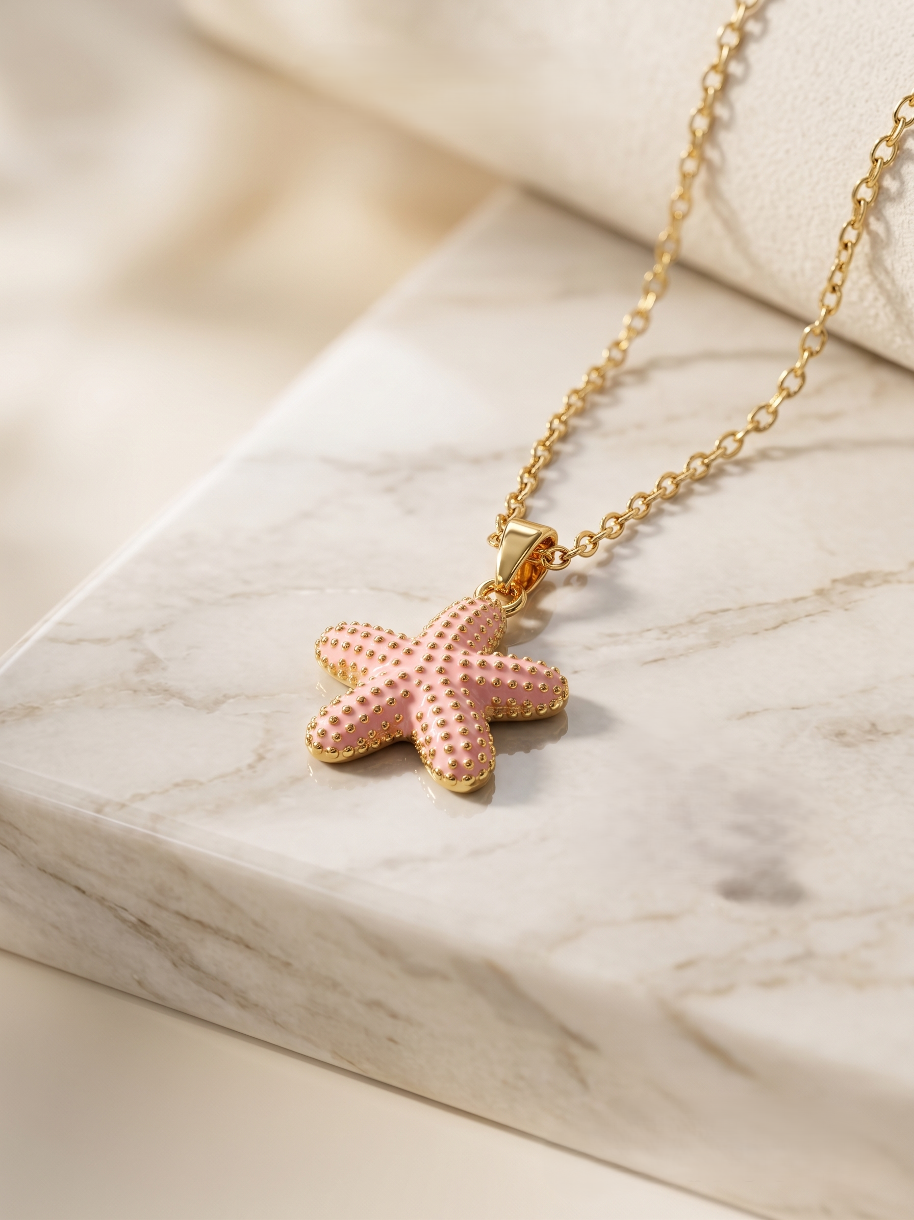 Pink Starfish Pendant
