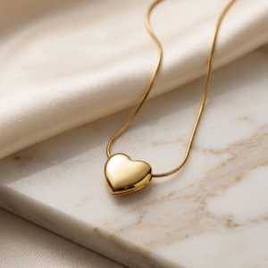 Heart Shaped Gold Pendant