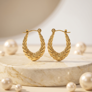 Laurel Twist Hoop Earrings