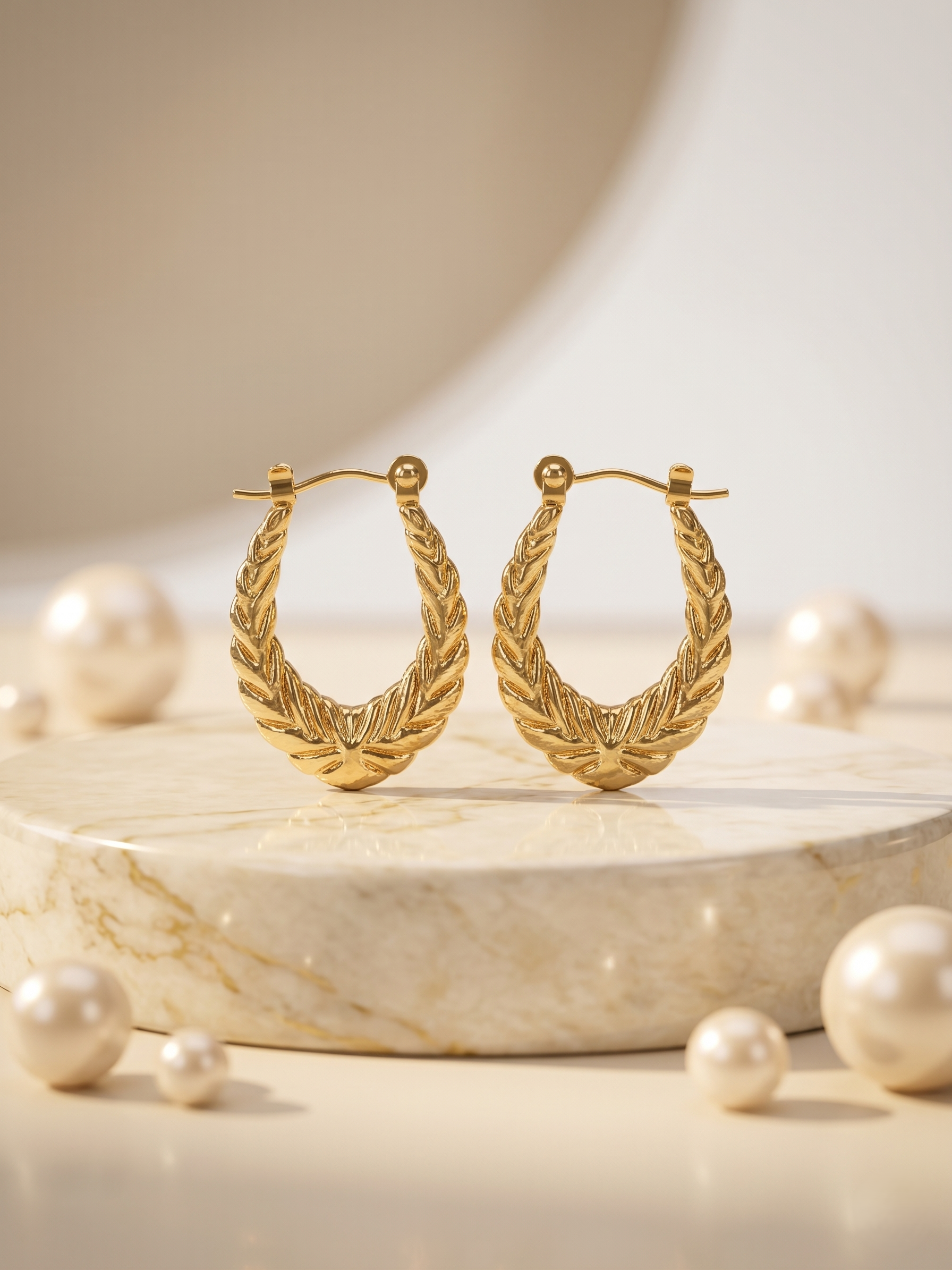Laurel Twist Hoop Earrings