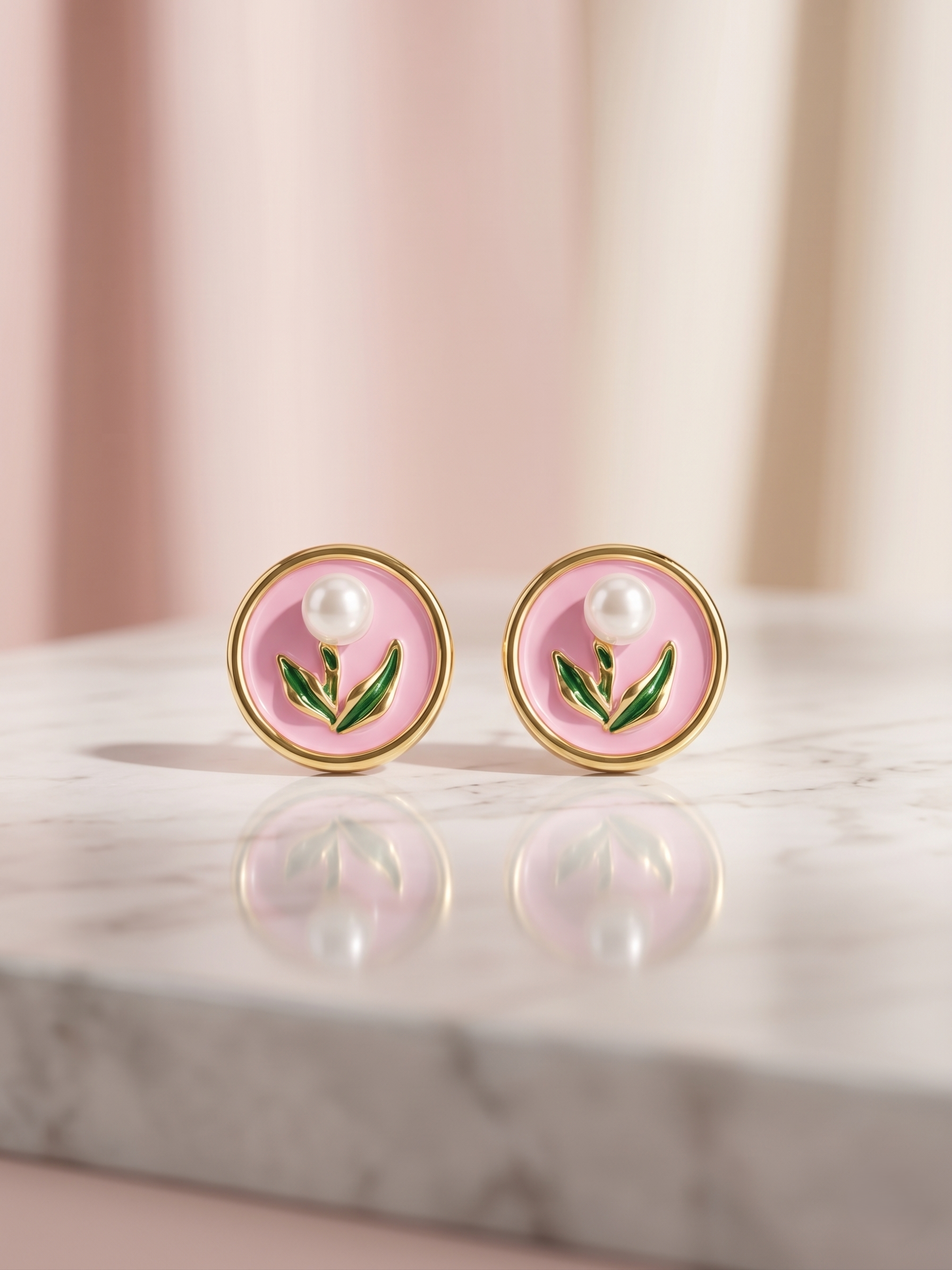 Blush Pearl Bloom Earrings