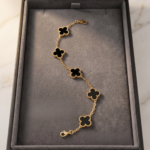 Black Clover Floral Bracelet