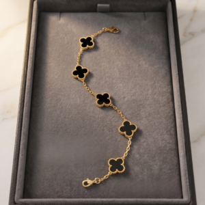 Black Clover Floral Bracelet