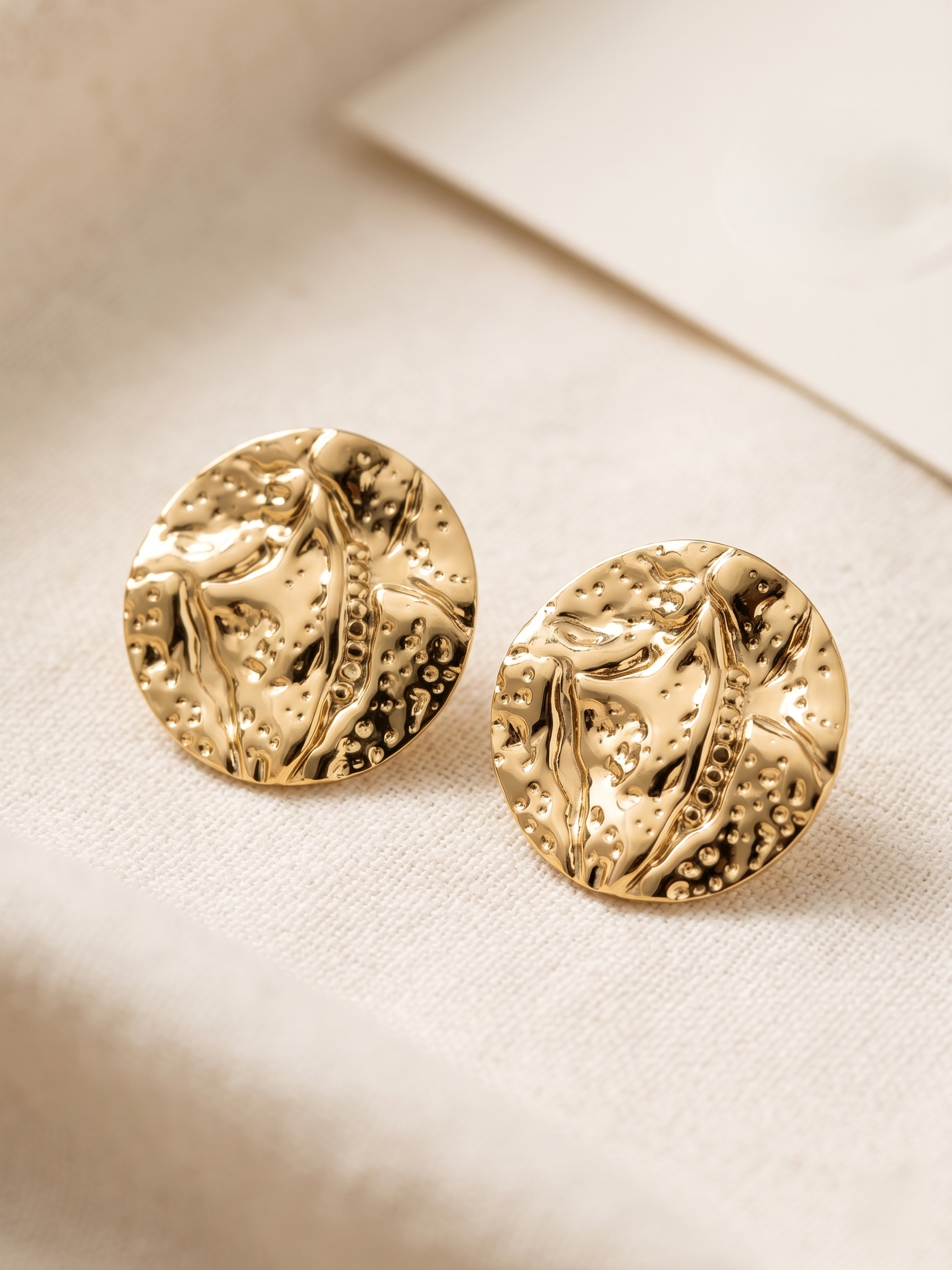 Terra Luxe Textured Stud Earrings